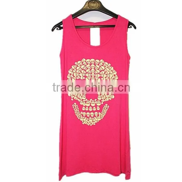 Bestseller ! 2014 Hot Sale Custom Loose Lady New Design Fashion Top (lyt-040008)