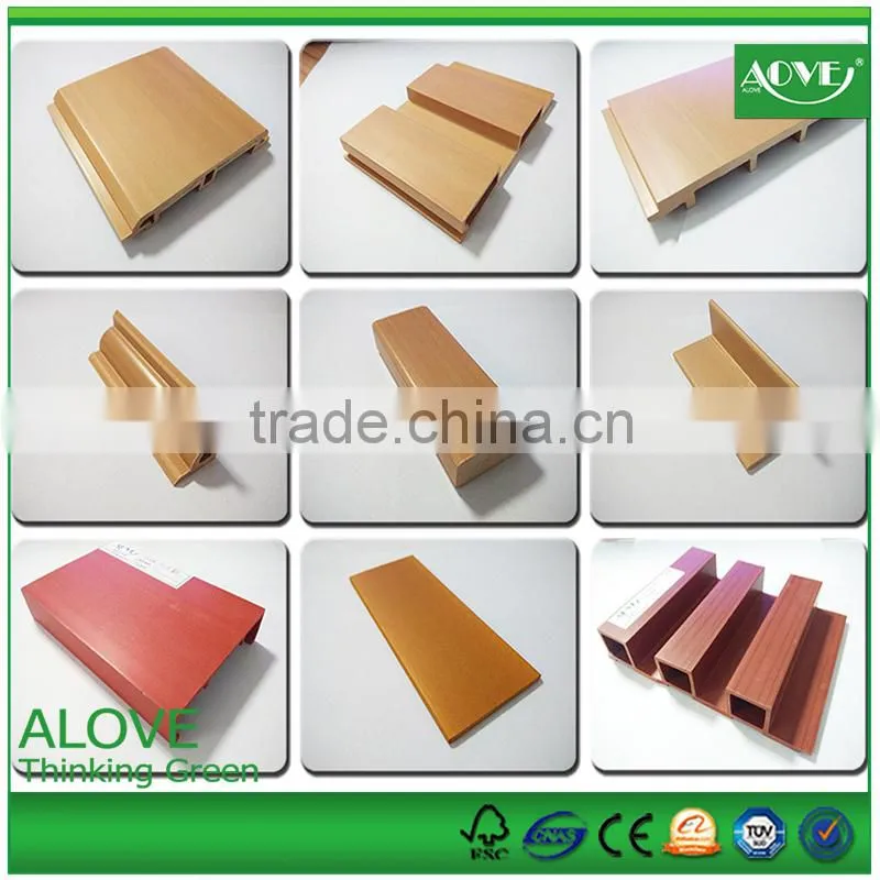 Customized color wpc co-extrusion wall penal interior/exterior /anti UV /painting