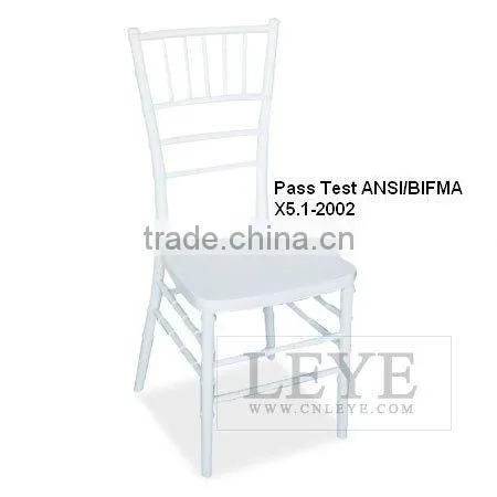 white resin wedding and event chair