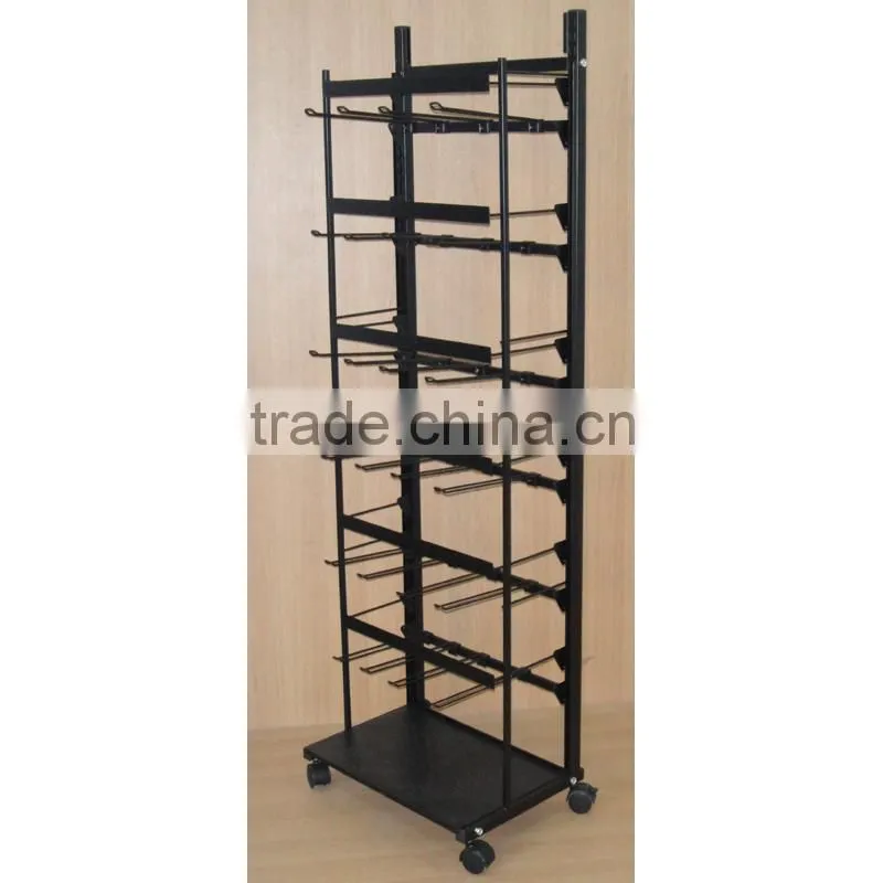 high quality single sided adjustable wire display stand with good price