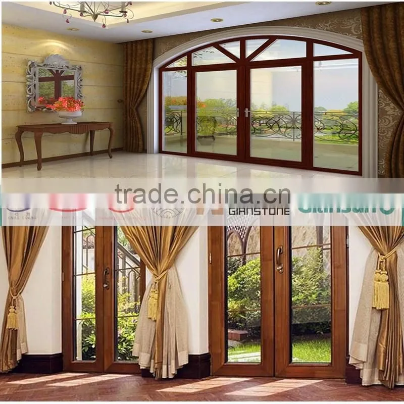 High quality pvc veneer Coating Aluminum Window & Door Profiles/ Fireproof wooden coated aluminium windowdoor and sections