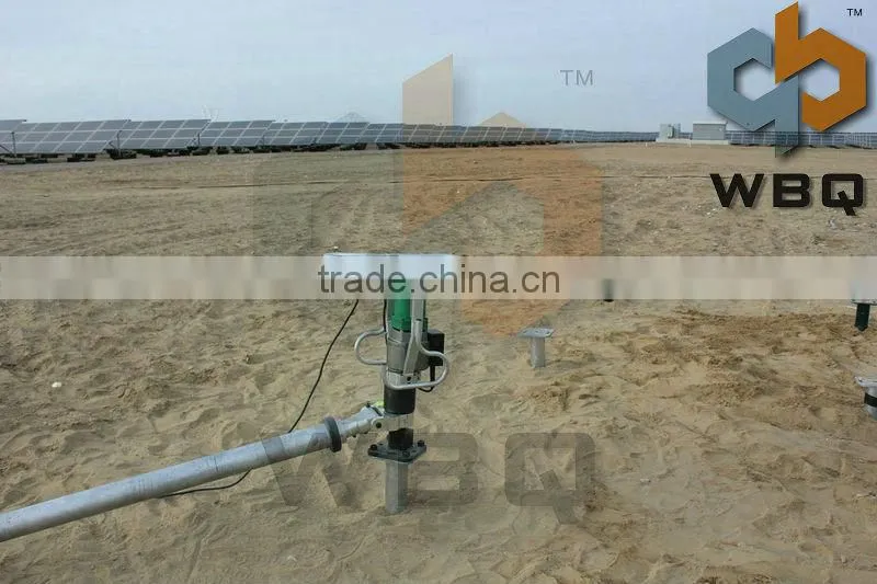 electric-driver machine for ground screw drilling