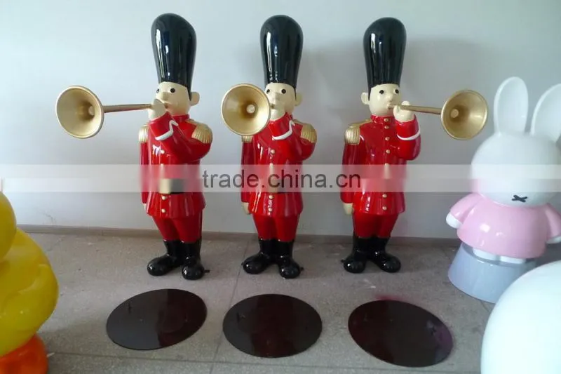 Fibreglass guards Christmas red front door decoration holiday winter decoration