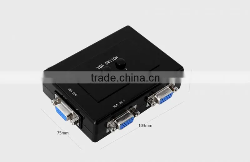 Best Selling vga switch 2 input 1 output 2ports vga switch