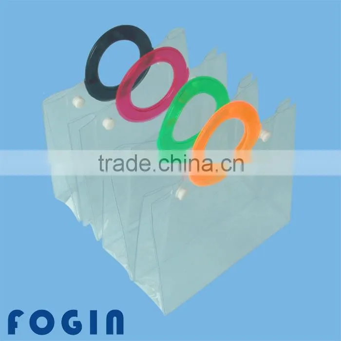 clear vinyl pvc bags with handles