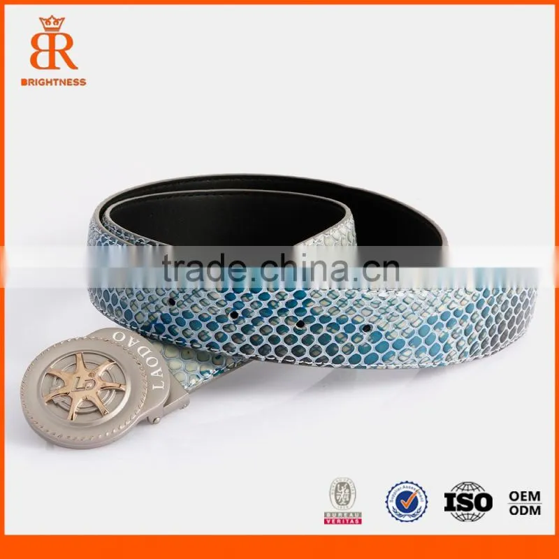 Custom mens genuine spanish leather belt mens designer belts