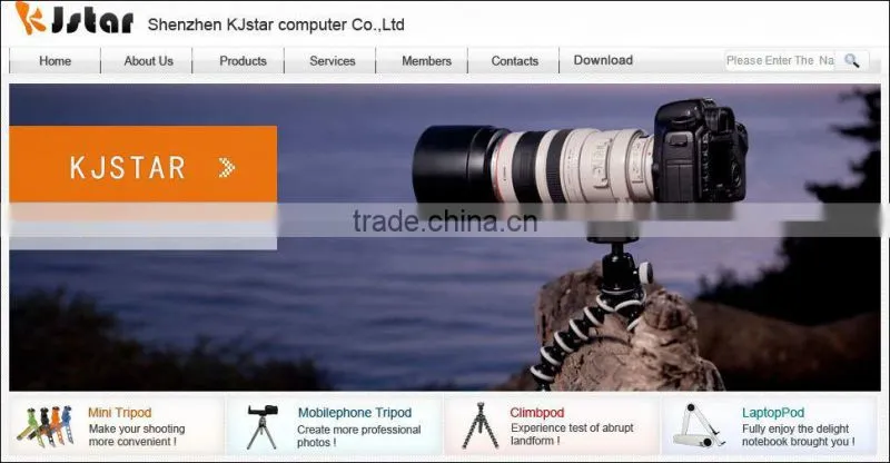 2015 hottest KJstar Z06-4 Volume Key Cable Selfie Stick with foldable designed smart phone clip