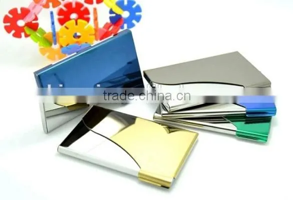 Cheap business gift set pu leather business card holder and pen gift set