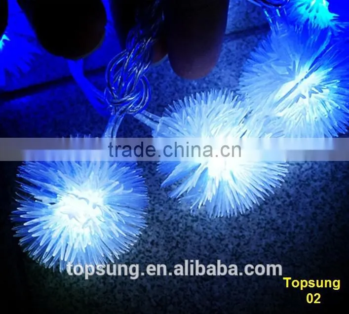 Strong PVC 68 leds white outdoor string lighting for outdoor