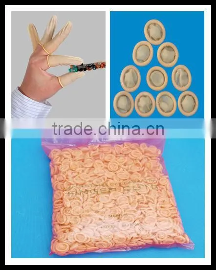 Antistatic rubber finger cots
