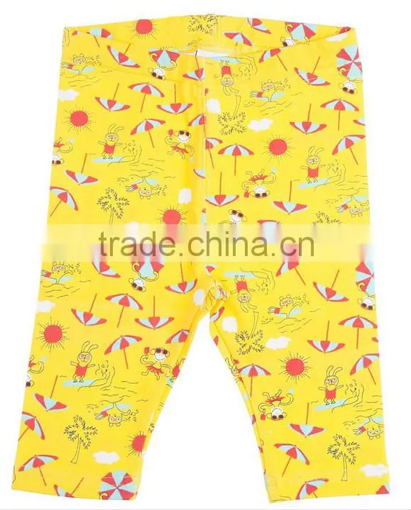 printed kids short 3/4 leggings