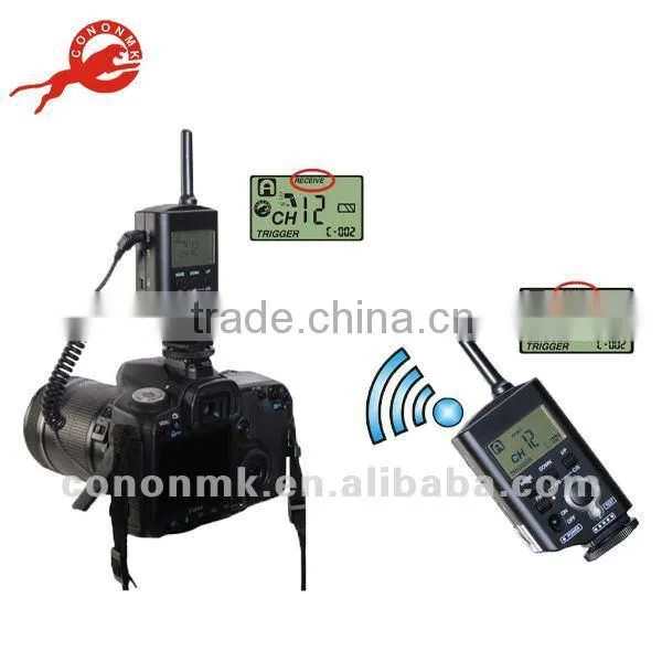 Cononmk wireless photography transceiver hotshoe flash trigger portable foto equipment