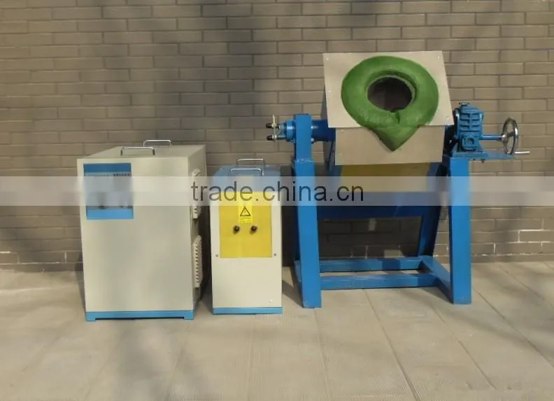 100kg Mini Medium Frequency Melting Induction Copper Furnace
