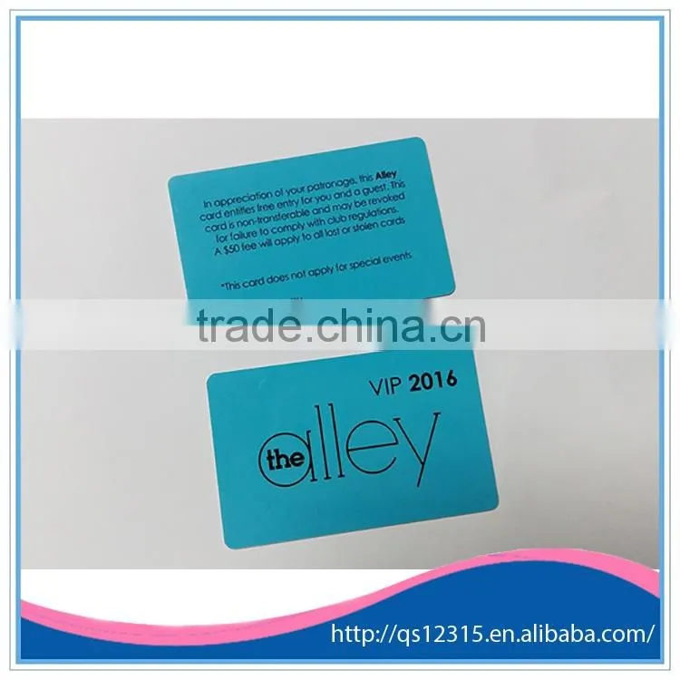 Glossy Surface PVC Membership Card