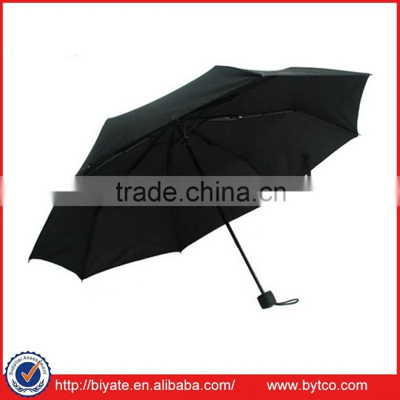 Factory Price Pongee Manual Open 3 Section Umbrella