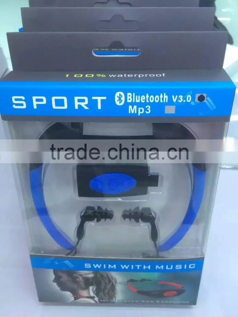 100% waterproof Headset bluetooth waterpoof sport bluetooth wireless headphones ,Waterproof wireless headset