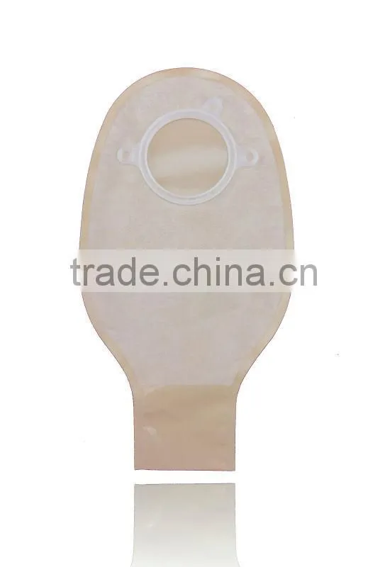 Drainable ostomy bag for two piece ostomy bag