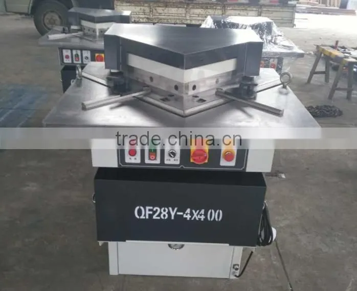 Aluminum window making from factory corner cutting machine