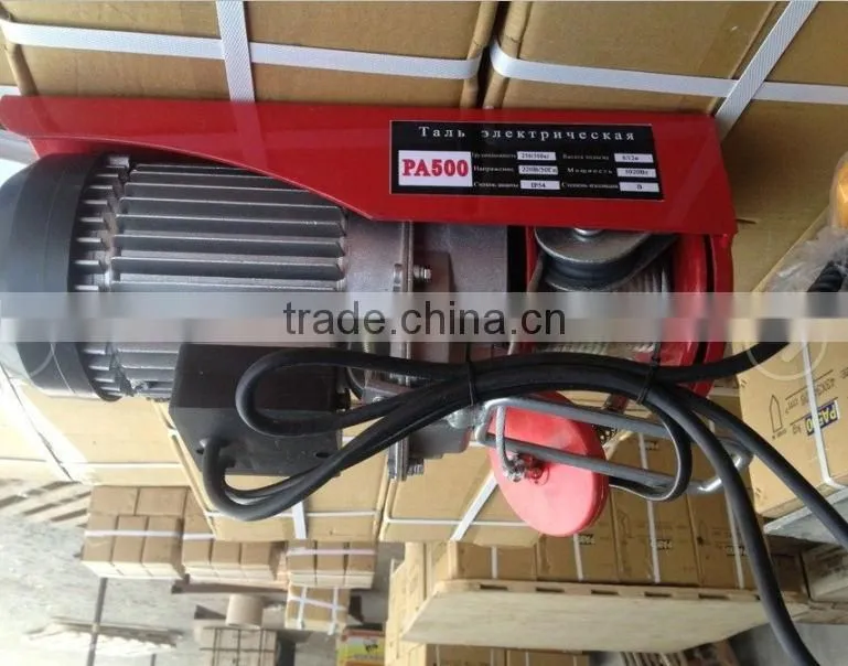 100kg PA100-200 mini wire rope electric hoist