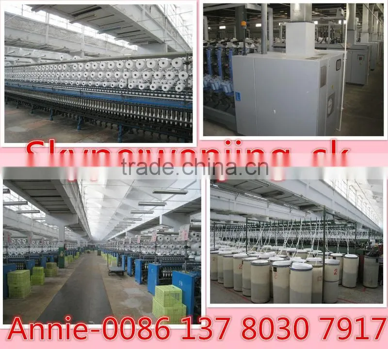 24/2/3 raw white 100pct spun polyester sewing thread