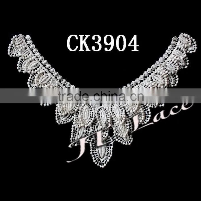 Embroidery cotton neck lace water soluble collar CK3265