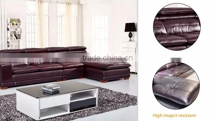 New Design Top Home Furniture Corner recliner stanley leather sofa india