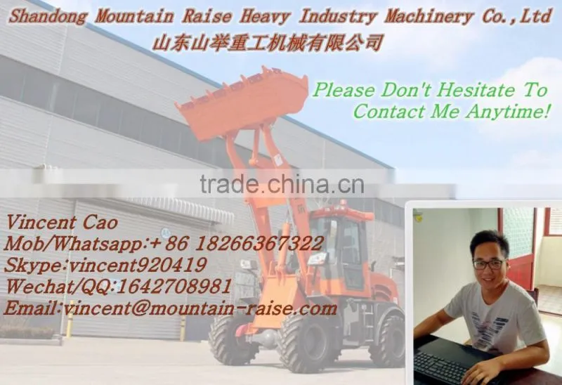 Hydraulic Front Mini Wheel Loader With Pilot Control and Quick Hitch