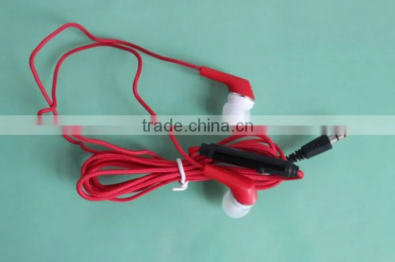 Lovely cartoon braid cord earphone&earbud for promotion