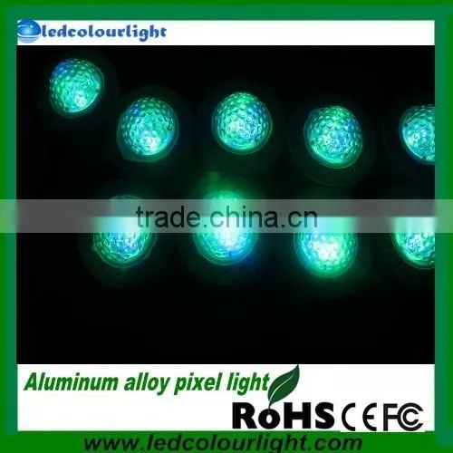 dmx rgb Aluminum alloy pixel light for building decocation