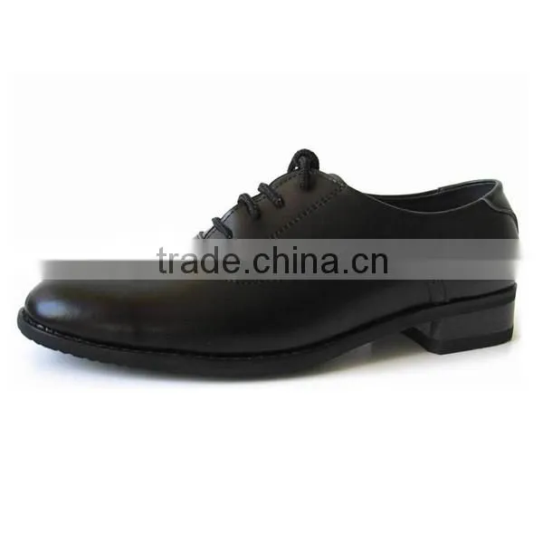 22 Years Manufacturer Fitkids Buckle Black Leather Girls School Shoes with Rubber Sole
