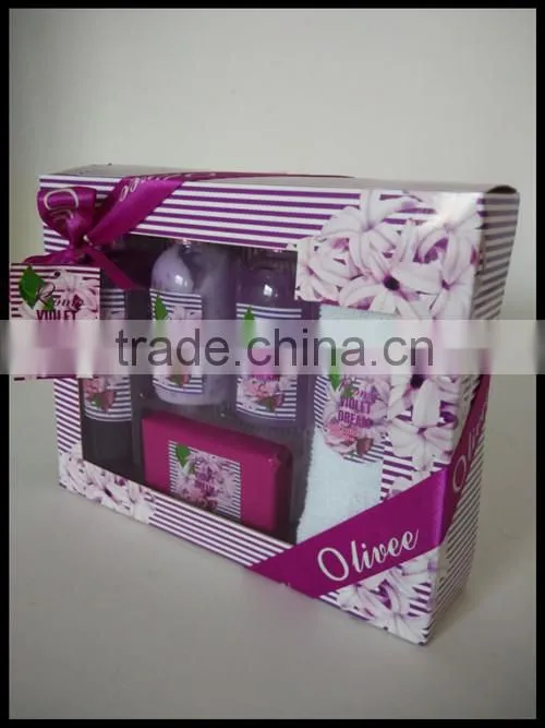 nice scent antiseptic shower gel, body lotion ,bubble bath and soap hotel bath set