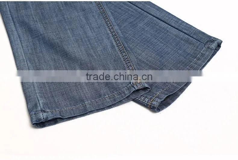 Micro elastic straight jeans