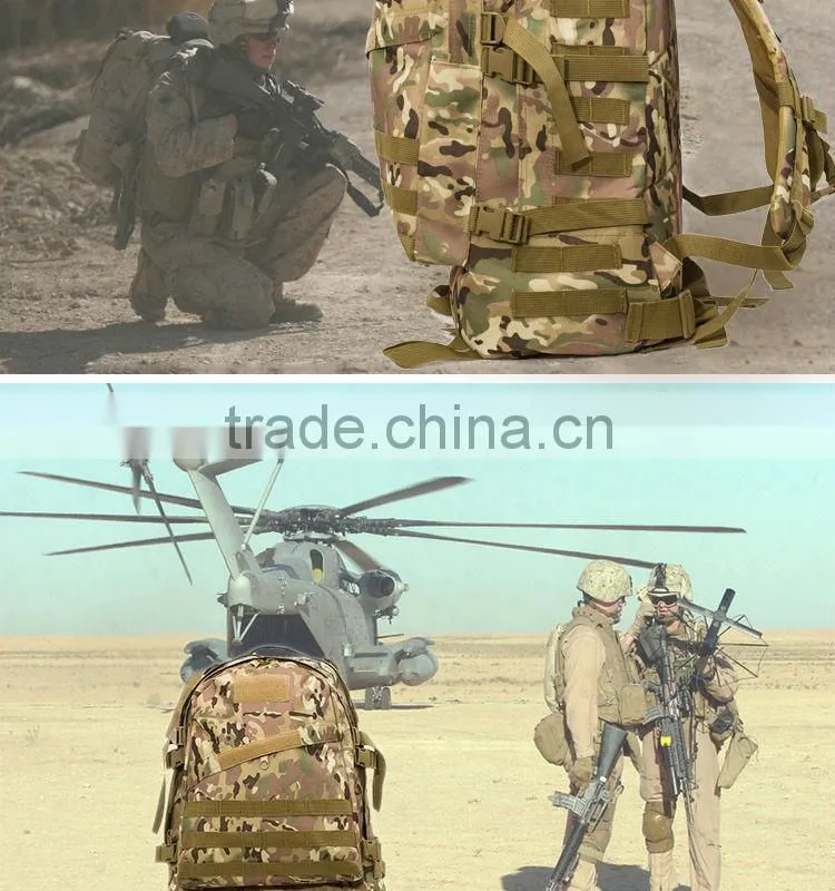 2016 New High quality outdoor ravelling military camouflage backpack