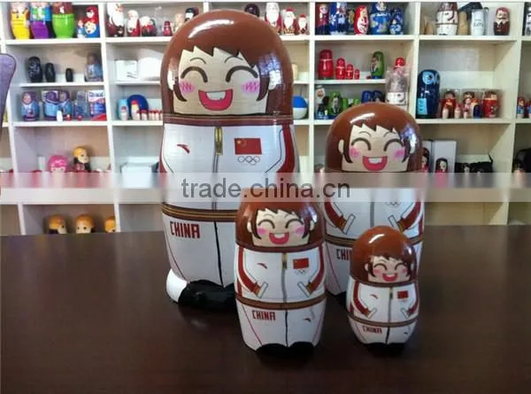 OEM wooden nesting doll gift
