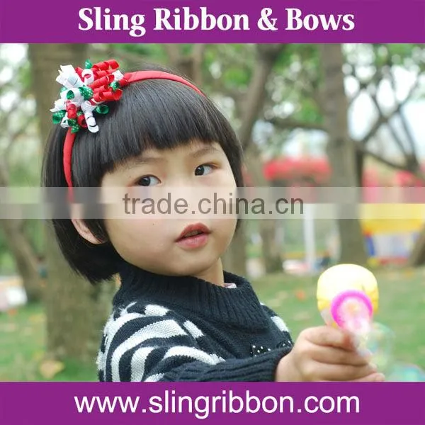 Factory Wholesale Cheap Korker Ribbon Headbands For Young Girls