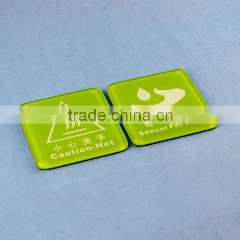 Colored innovative adhesive acrylic sign holders