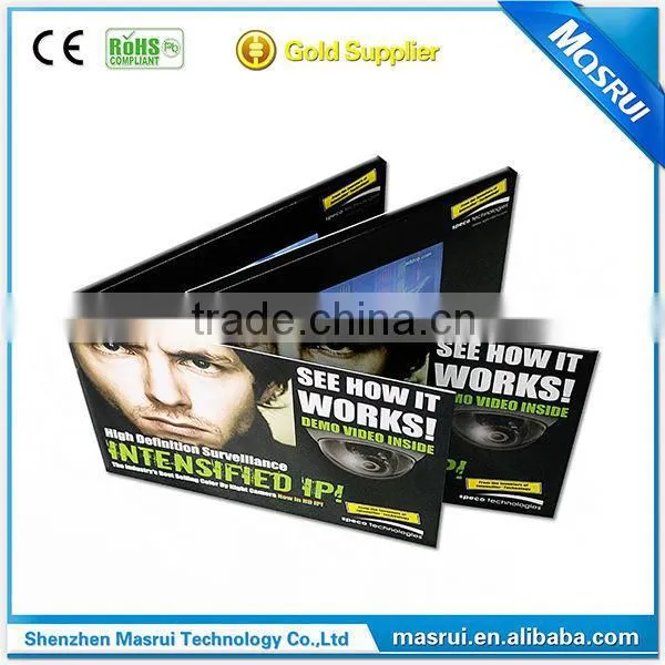 China Premium Quality with Customize Printing 4.3 Inch LCD Screen Video ID Card