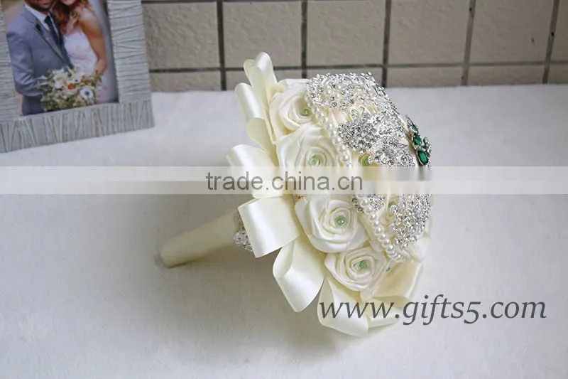 2016 latest handmade silk flower wedding bouquets