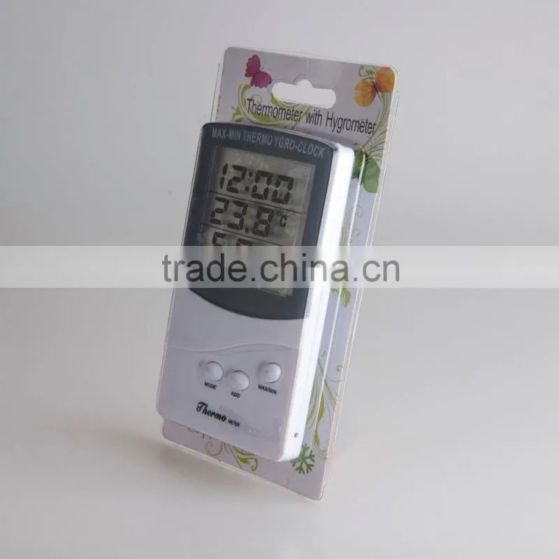 wireless indoor digital lcd digital thermometer & hygrometer ta368