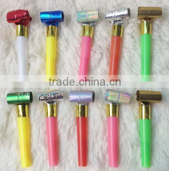 Blowouts Party Birthday plastic party whistle with favor assorted colors