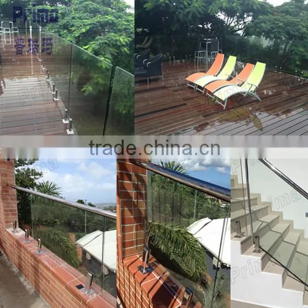 Modern handicap stair rails stainless steel staircase design