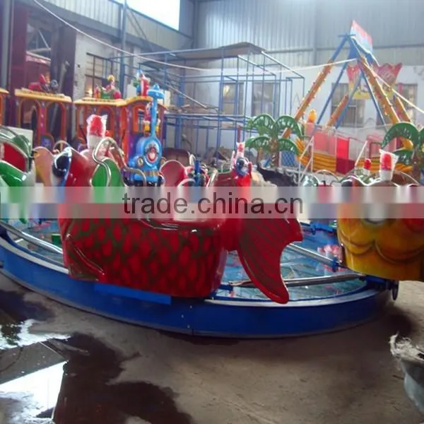 Rotating swing rides Carp jumps over the dragen gate amusement children games