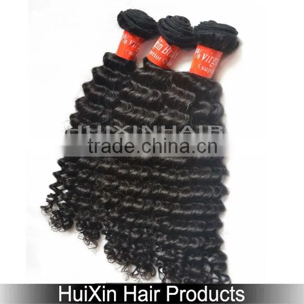 tangle free 100% Brazilian virgin Human Hair for no sheding Fullness with good volumn deep wave extensions