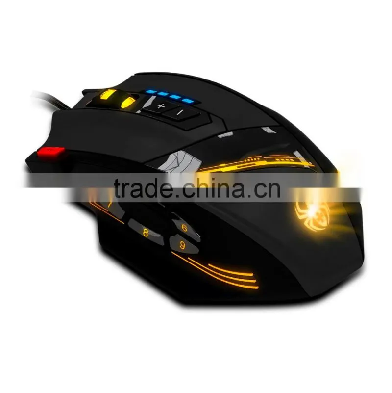 ZELOTES 12 Programmable Buttons LED Optical Professional High Precision USB Gaming Mouse