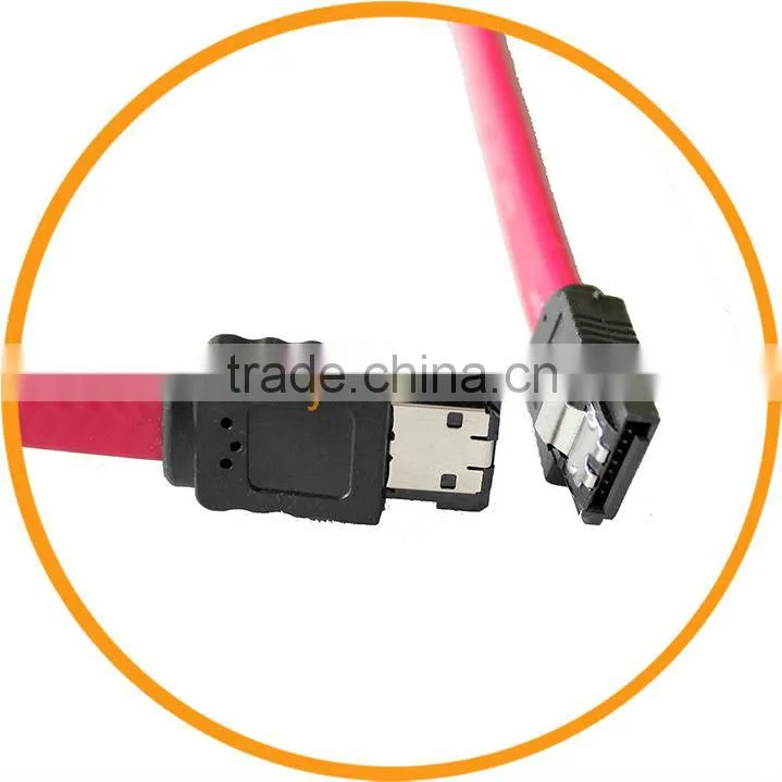 Serial ATA SATA to eSATA External Shielded Data Cable 50cm Dark Red from dailyetech