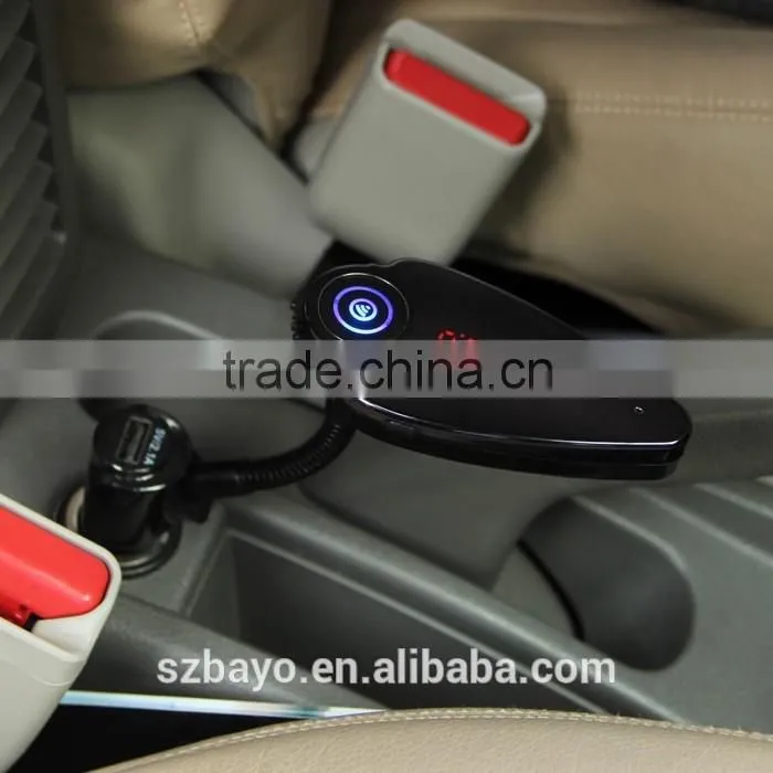 car bluetooth car kit fm transmitter with USB port