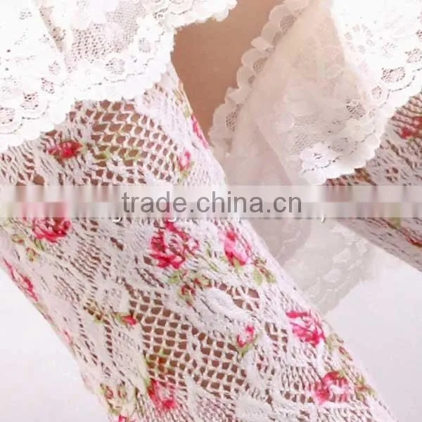 5052 Floret Ruffled Lace Anklet Socks