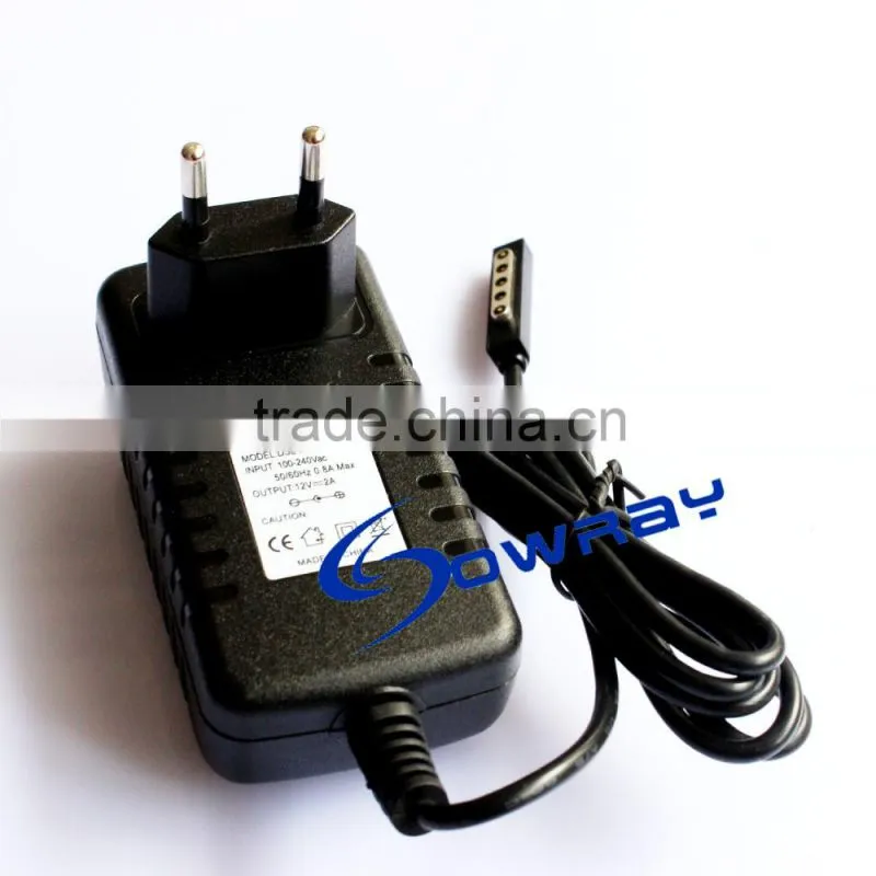 Ouput 12v power adapter 12v 2a ac dc adaptor for Microsoft Tablet PC