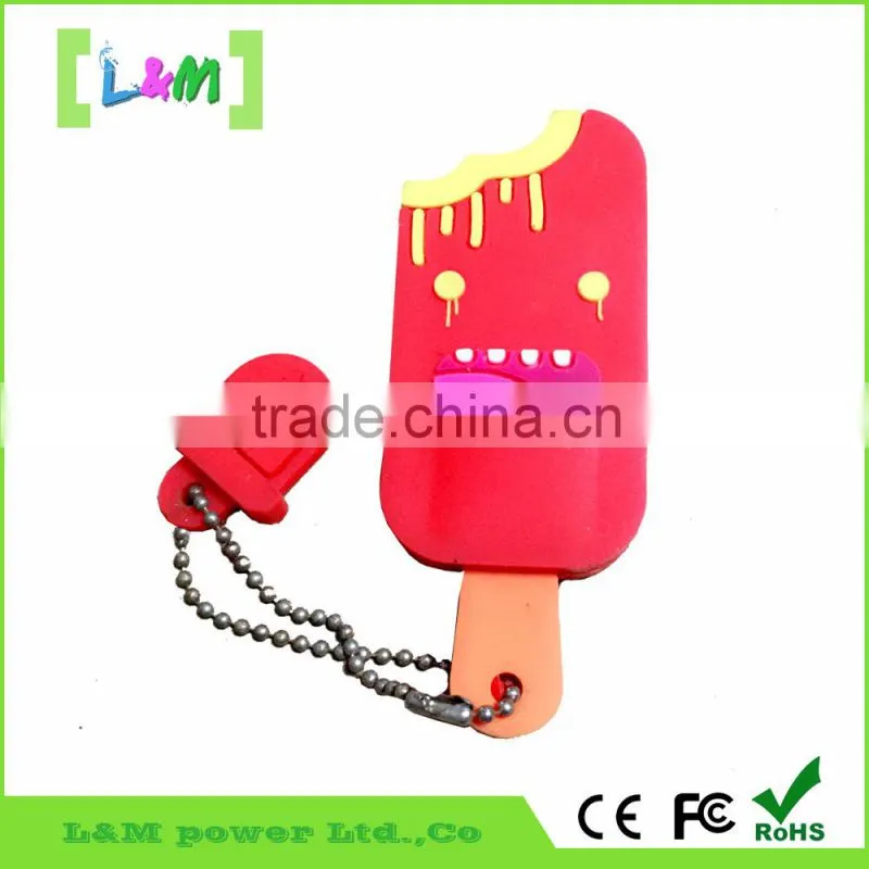 Cute Custom Molded PVC USB Flash Drive for Promotional or Retail Use