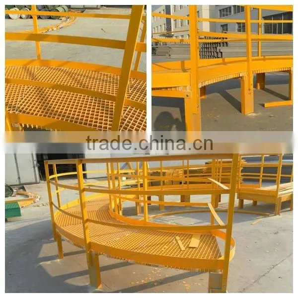 Anti-corrosion fiberglass platform step ladder
